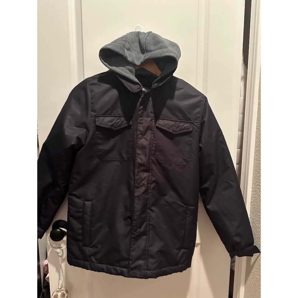 Pacific Trail Water/Wind Resistant Boy Puffer Jacket with Hood Size L 14/16